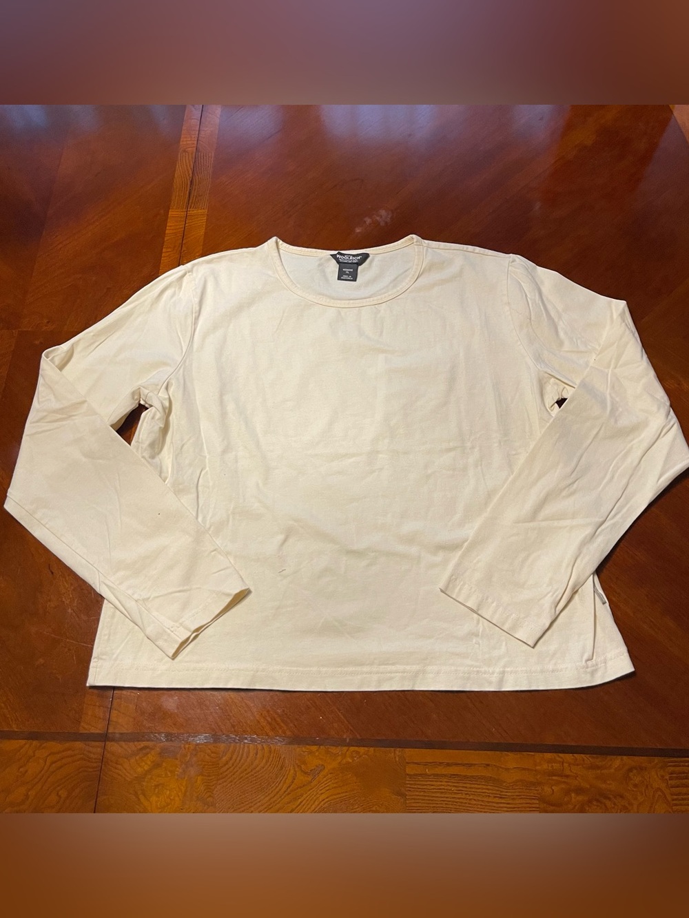 vintage woolrich cream long sleeve t-shirt